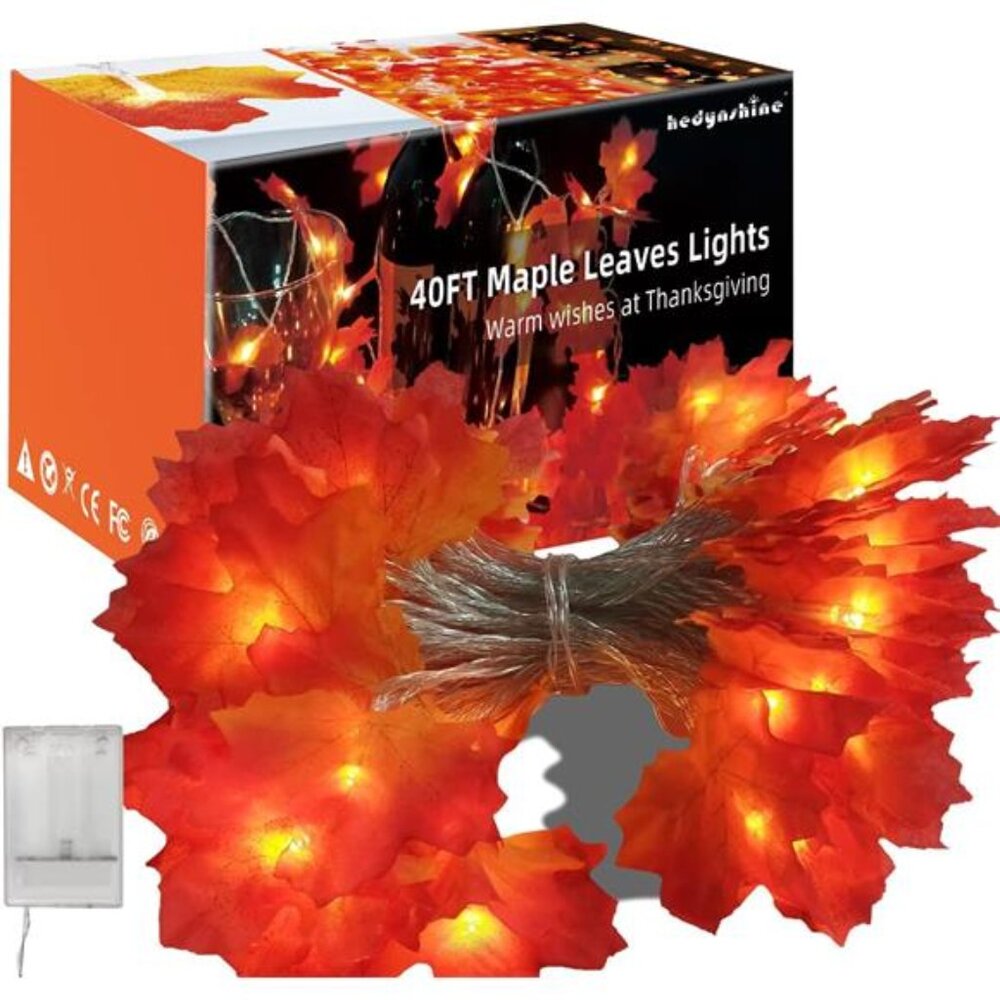 Thanksgiving Decorations Lights LED Indoor Outdoor‎ String Lights for Home Décor